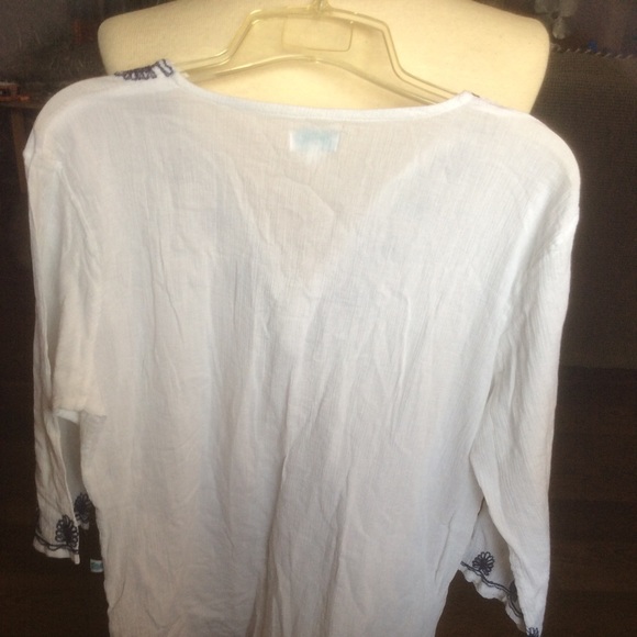 Just Bee  xlarge gauzy tunic/ coverup - Picture 5 of 7